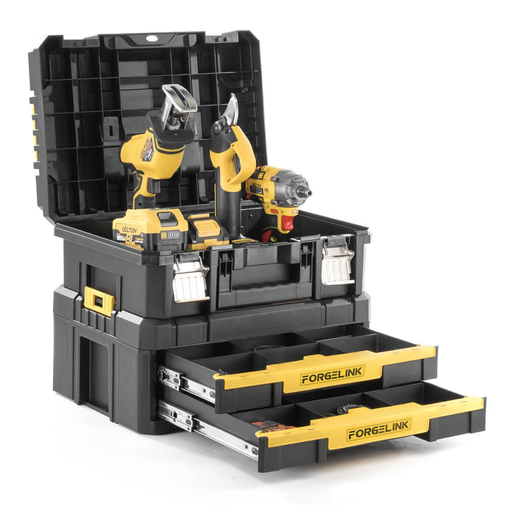 ชุดกล่องเครื่องมือ DELTON รุ่น FORGELINK (2 กล่อง)